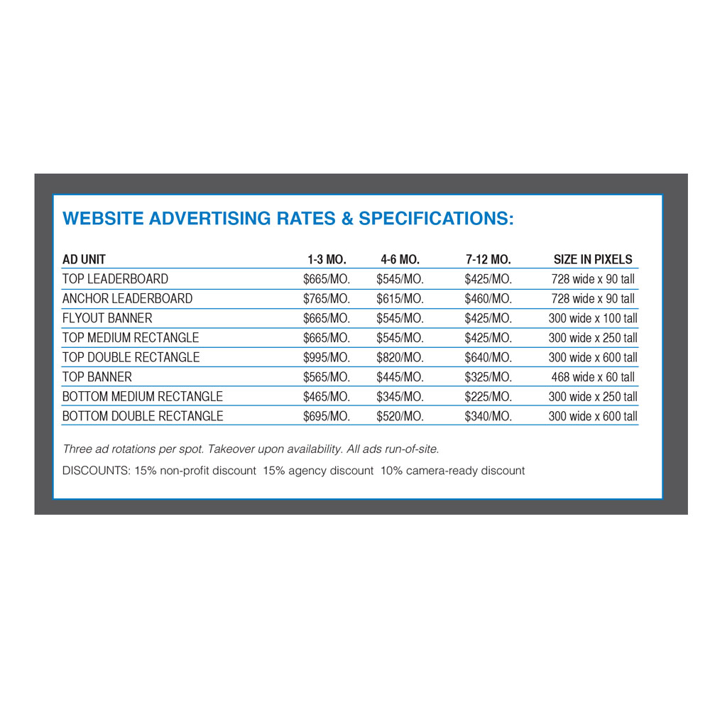 Rate Card 1